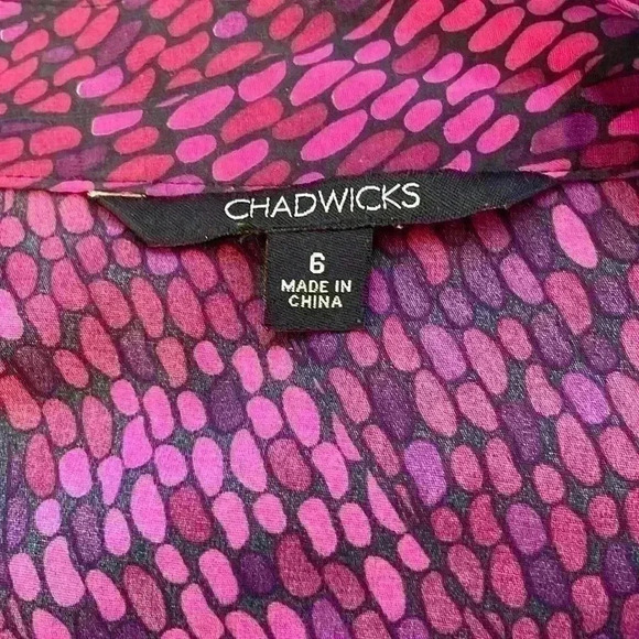 Chadwick’s purple long sleeve blouse - Picture 2 of 2